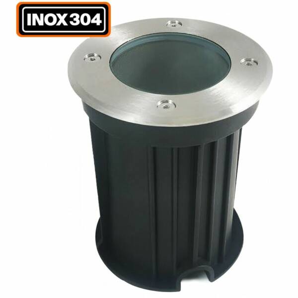 Spot Encastrable de Sol Rond Inox 304 Exterieur IP65 GU10