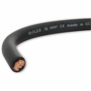 Cable electrique extra souple batterie soudage noir 16 mm² - choisissezici : 5 metres