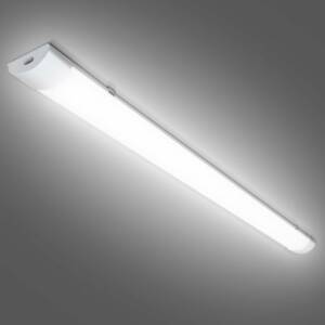 SWANEW Réglette LED extra plate Line Luminaire LED étanche tubes LED interconnectable traversante Blanc Neutre IP65 Plafonnier LED 48W 150cm
