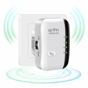 Amplificateur Wi-Fi, amplificateur Internet sans fil 2,4 GHz pour la maison, amplificateur de signal WLAN 300 Mbps, facile à installer et à couvrir, OUYLAF