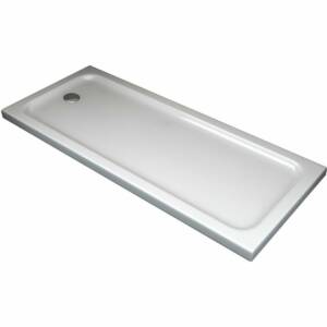 Receveur de douche rectangulaire surbaissé en Abs avec bonde inclus H. 5 cm – 70 x 160