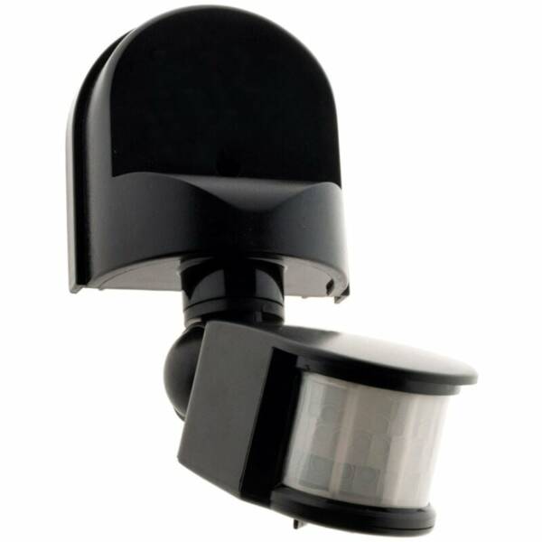 Détecteur mouvement IP44 - tête orientable - 1200W - noir - Zenitech