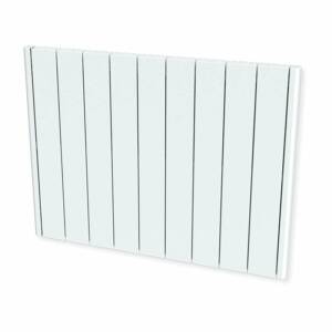 Radiateur à inertie CARRERA - 2000W - Pierre naturelle - Horizontal et plat - Blanc