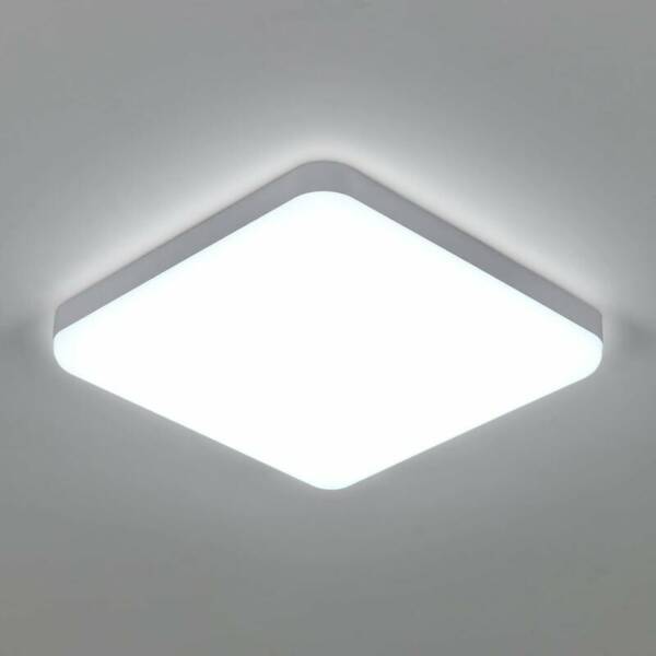 COMELY Plafonnier LED 32W UFO Panel Carré Lampes de Plafond Moderne Ultra-mince LED Lampe 3600LM Blanc Froid 6500K Facile à installer Applicable à Salle de Cuisine Salon Balcon 30 30 3.5cm