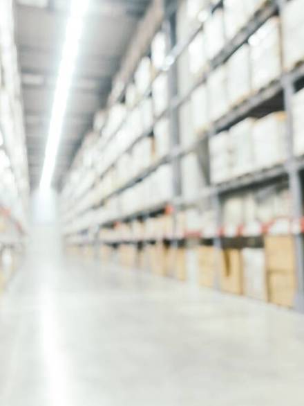 Abstract blur furniture decoration and warehouse store interior for background